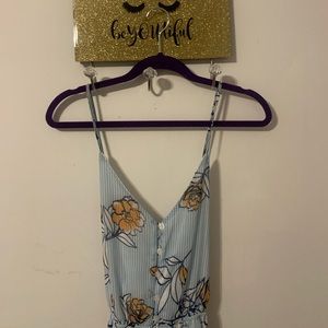 Floral spaghetti strap dress